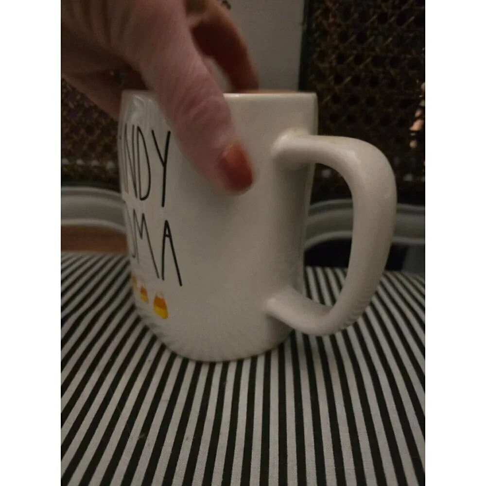 Rae Dunn Candy Coma Candy Corn Icon Halloween Mug